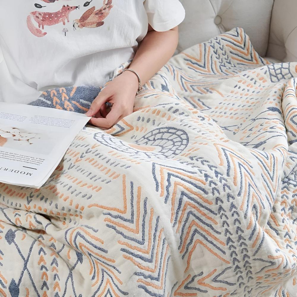 Reversible Cotton Throw Blanket – Soft Dual-Sided Design for Cozy Comfort, 50 x 60 Inches 3