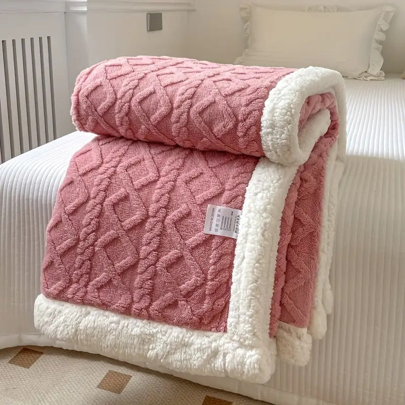 Reversible Sherpa Throw Blanket - Soft Fleece, Cozy 50x60 Inches, Lightweight for Year-Round Use, Machine Washable 7
