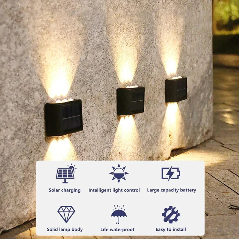 Solar Wall Lamp - Waterproof Outdoor Lights for Garden and Yard with Automatic On/Off and Modern Design 1