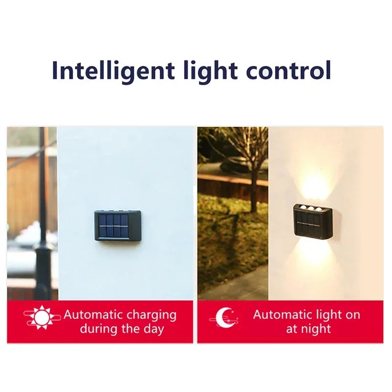 Solar Wall Lamp - Waterproof Outdoor Lights for Garden and Yard with Automatic On/Off and Modern Design 2