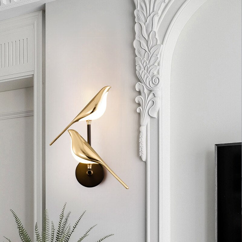 BirdGlow | Modern Wall Light Shaped Like Birds - Elegant LED Home Decor