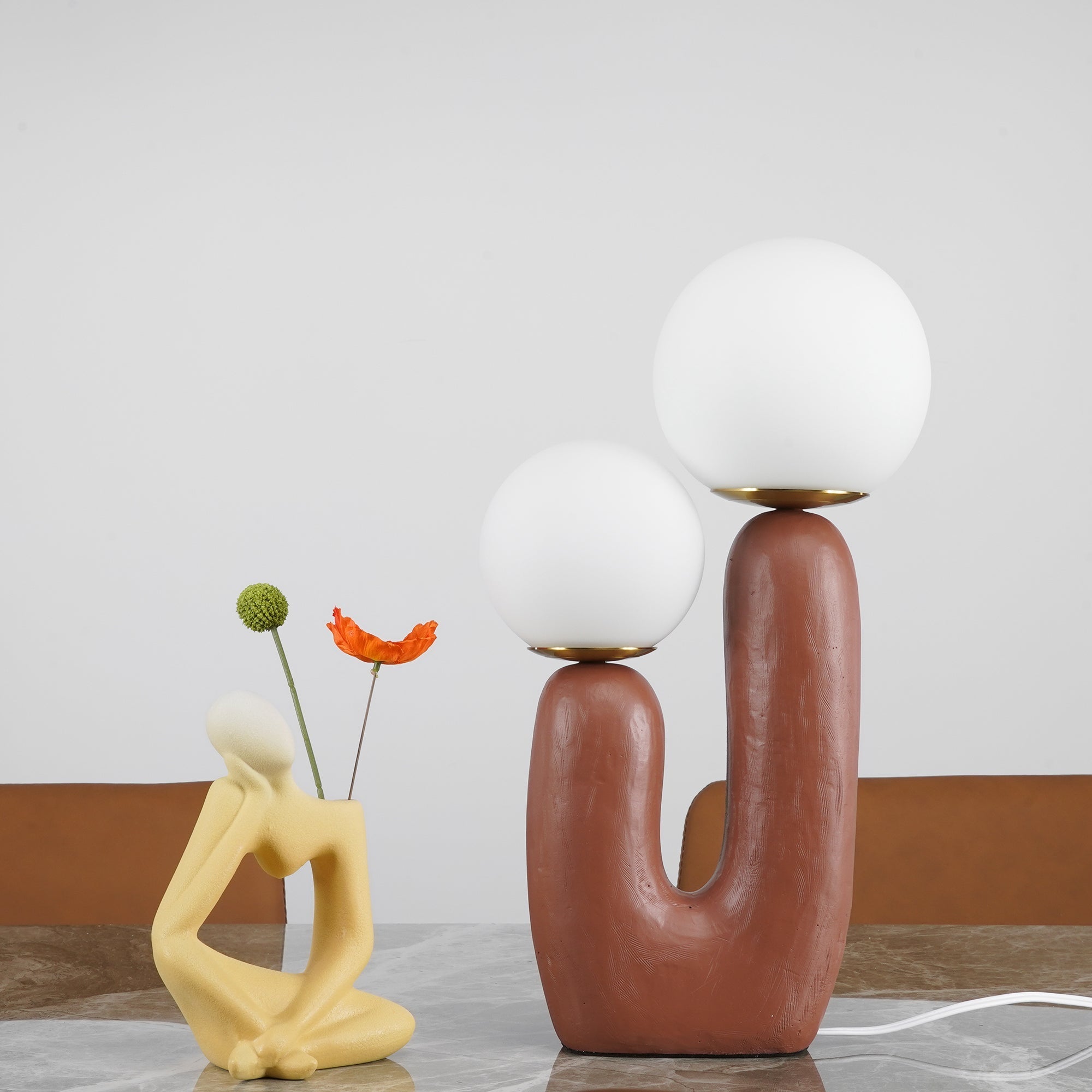 Arden Resin Table Lamp – Nordic Style Illumination