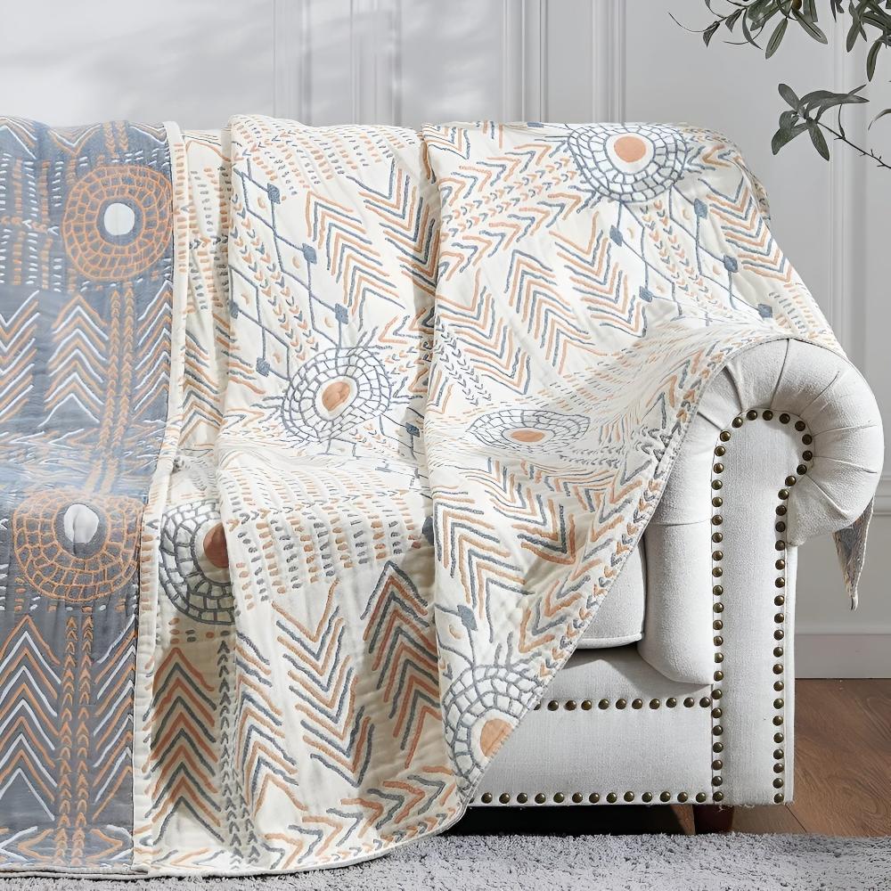 Reversible Cotton Throw Blanket – Soft Dual-Sided Design for Cozy Comfort, 50 x 60 Inches 5