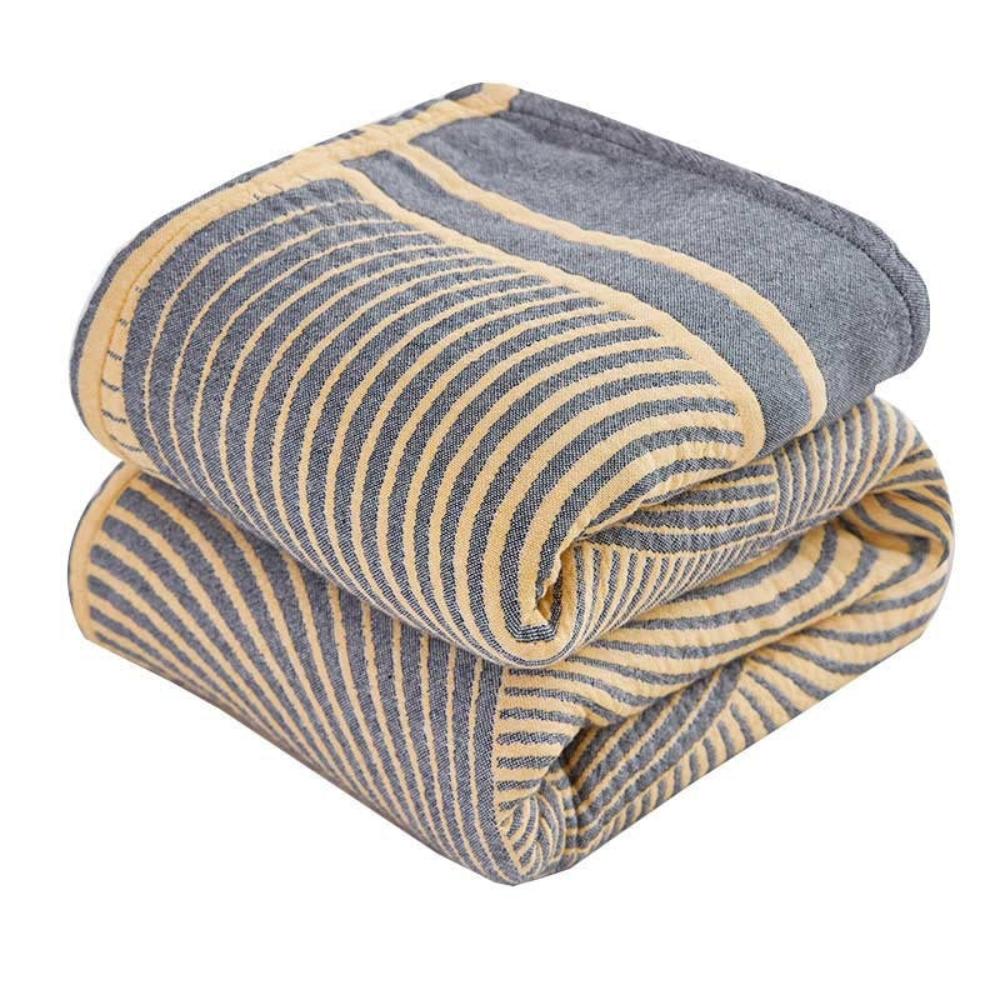 Reversible Muslin Cotton Blanket – Lightweight 4-Layer Quilt for All Seasons, Soft and Breathable Design 2