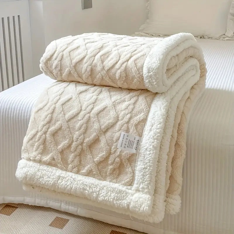 Reversible Sherpa Throw Blanket - Soft Fleece, Cozy 50x60 Inches, Lightweight for Year-Round Use, Machine Washable 6