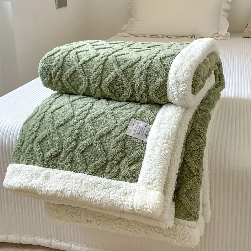 Reversible Sherpa Throw Blanket - Soft Fleece, Cozy 50x60 Inches, Lightweight for Year-Round Use, Machine Washable 9