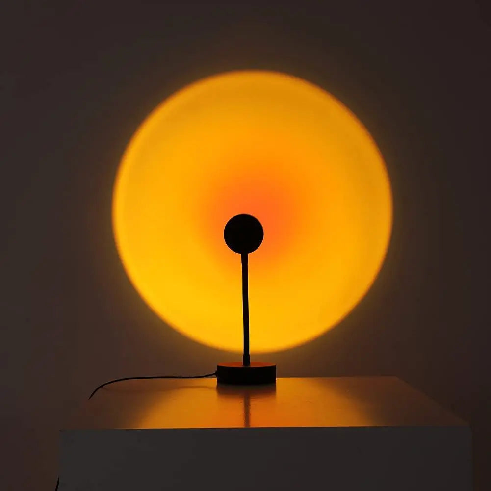 LED Sunset Lamp Projector with 16 Color Options and Remote Control – Adjustable Mood Lighting for Home and Photography-1