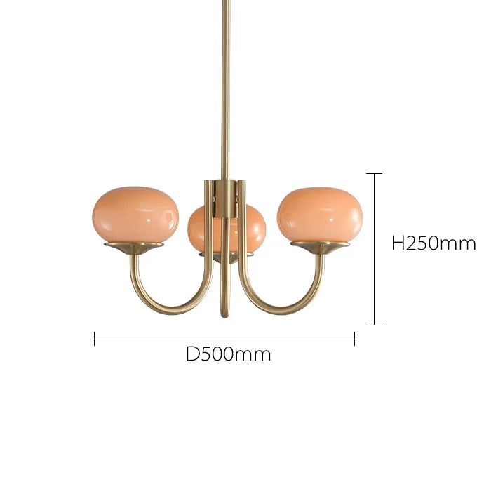 Variant image for Nordic Designer Pink Chandelier Light for Children's Room – Warm Romantic Lighting-1