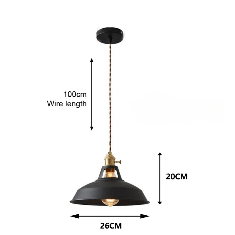 Variant image for Colorful Industrial Pendant Light Fixture for Kitchen Island – Adjustable E27 Hanging Pendant Lighting-6