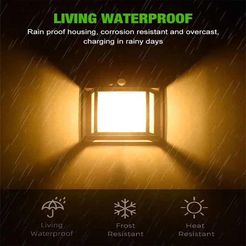 Solar-Powered Waterproof Outdoor Wall Light with Motion Sensor - Perfect Exterior Wall Lights for Gardens and Patios 4