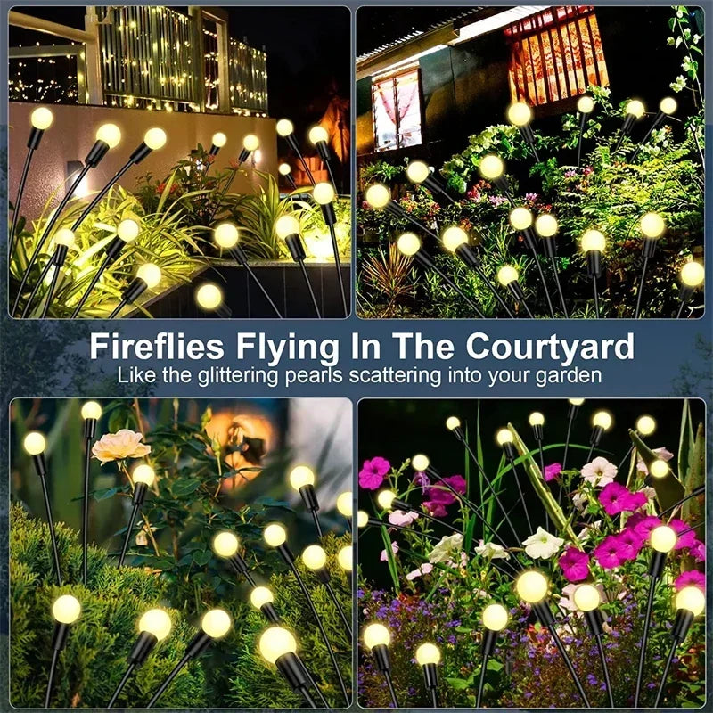Solar LED Garden Firework Lights - Waterproof Outdoor Lights for Patios and Pathways, Energy Efficient Solar Garden Lights 4