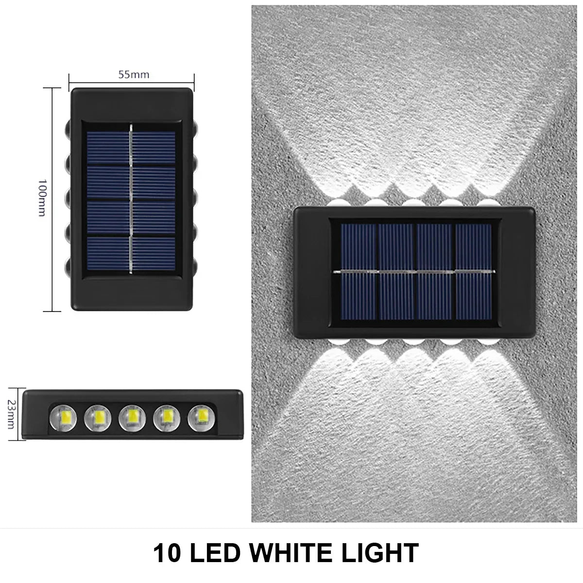 Solar Wall Lamp - Waterproof Outdoor Lights for Garden and Yard with Automatic On/Off and Modern Design 6