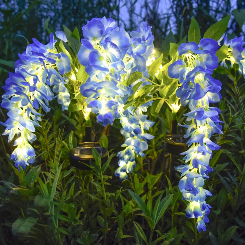 Solar Wisteria Flower Lamp - Waterproof Solar Garden Lights for Outdoor LED Landscape Decoration 1