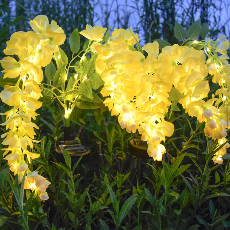 Solar Wisteria Flower Lamp - Waterproof Solar Garden Lights for Outdoor LED Landscape Decoration 2