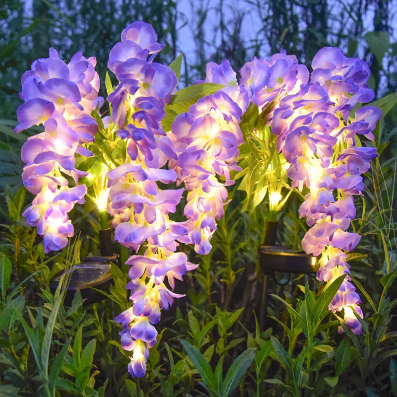 Solar Wisteria Flower Lamp - Waterproof Solar Garden Lights for Outdoor LED Landscape Decoration 3