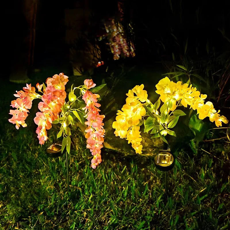 Solar Wisteria Flower Lamp - Waterproof Solar Garden Lights for Outdoor LED Landscape Decoration 5