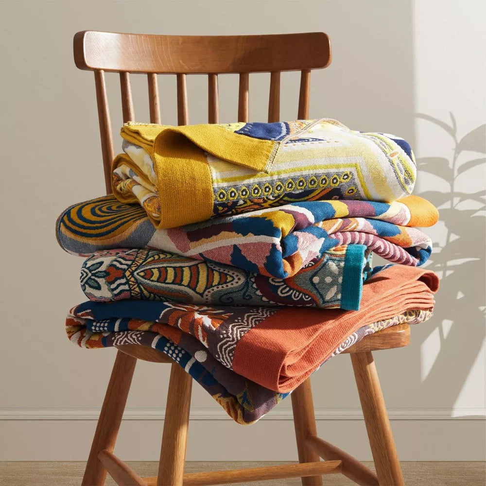 Sunburst Cotton Blanket - Soft Lightweight All-Season Cotton Throw for Cozy Comfort and Easy Care 4